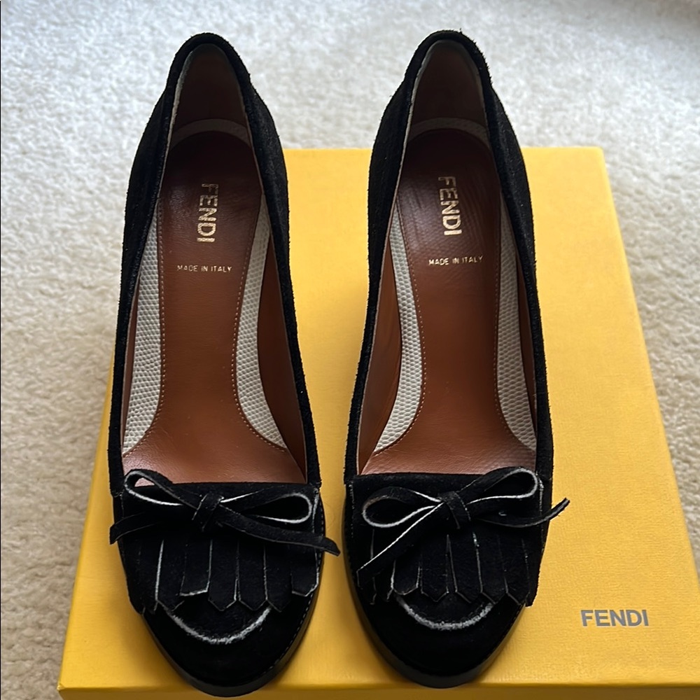 Fendi Black Heels with Elegant Design